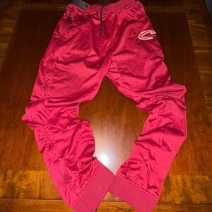 Zipway NBA Tear Away Track Pants Red Snap Joggers Basketball Size L